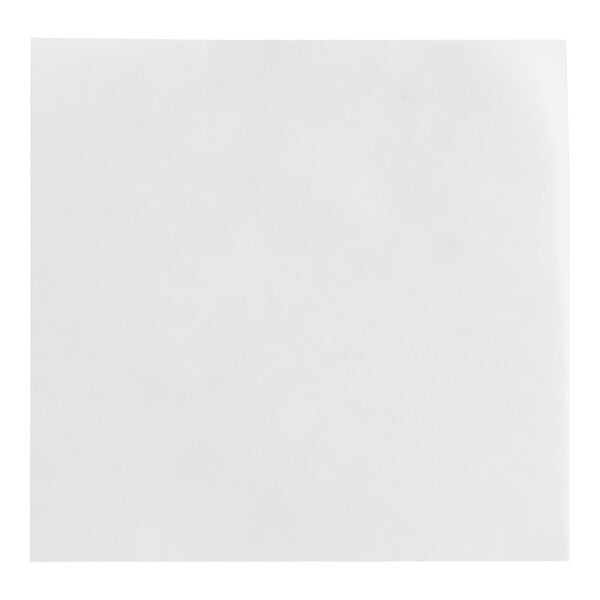 A stack of square, white patty papers measuring 5 1/2 inches by 5 1/2 inches.