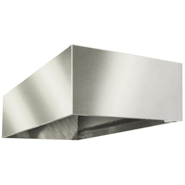 A silver rectangular Eagle Group condensate exhaust hood.