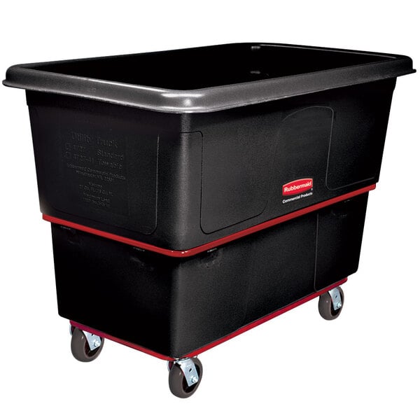 Rubbermaid FG472700BLA Black 27 Cu. Ft. Utility Cube Truck (1200 lb.)