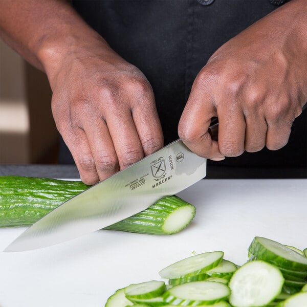 Mercer Culinary M21078 Genesis® 8 Forged Chef Knife with Short Bolster