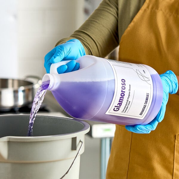 Advantage Chemicals 1 Gallon / 128 oz. "Glamoroso" Lavender Concentrated All-Purpose Cleaner - 4/Case