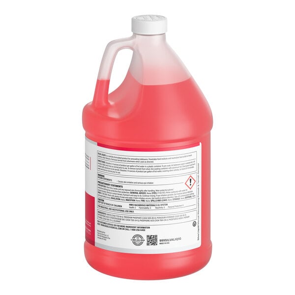 Noble Silva-Liquid 1 Gallon / 128 oz. Tableware Presoak - 4/Case