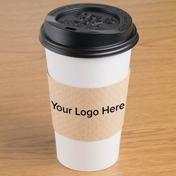 Download 10 Oz Natural Kraft Customizable Coffee Cup Sleeve 1800 Case
