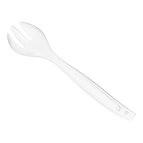Visions 10" Clear Disposable Plastic Serving Fork - 72/Case