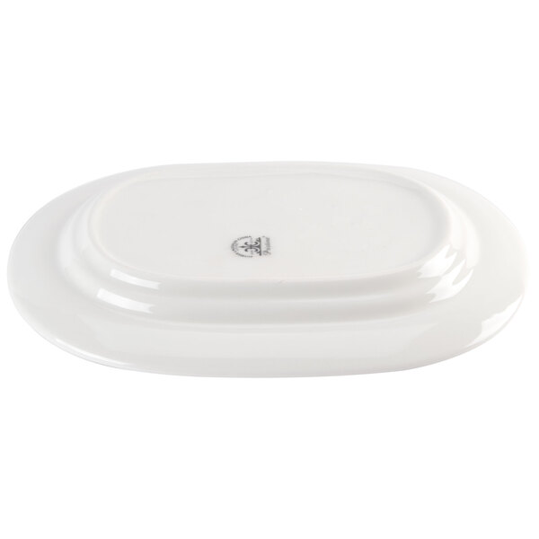 A Homer Laughlin bright white oval china platter.