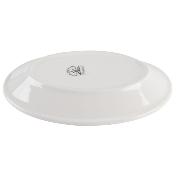 A Homer Laughlin bright white china oval platter.