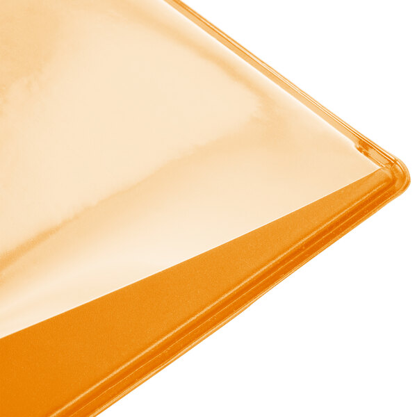 A white plastic Menu Solutions Hamilton Mandarin menu board.