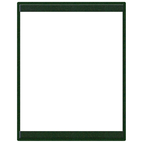 A green frame with a white background for a Menu Solutions K22-Kent menu board.
