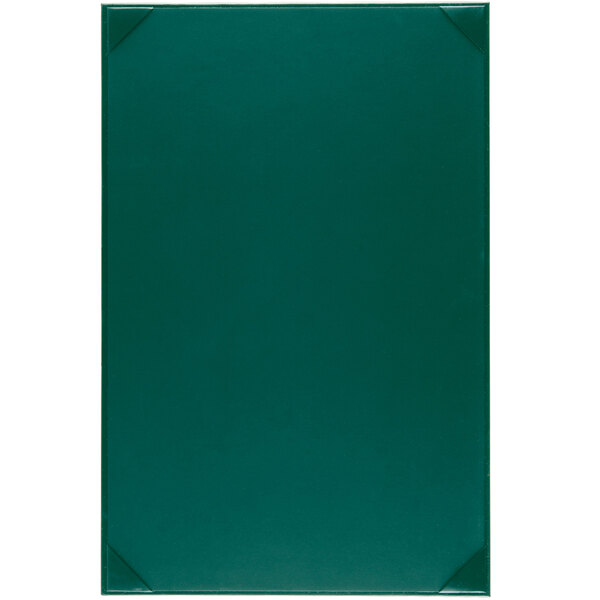 A green rectangular menu board with a white border.