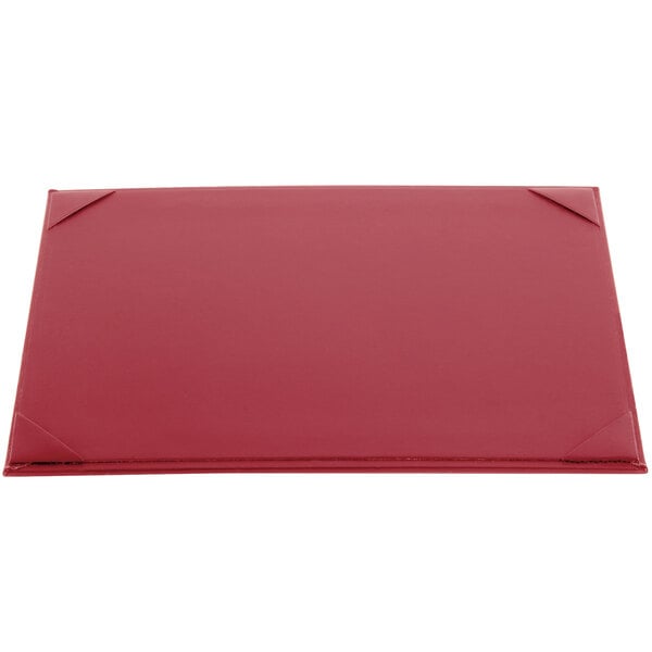 A red rectangular Menu Solutions Kearny menu board.