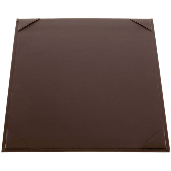 A brown square Menu Solutions Kearny menu board.