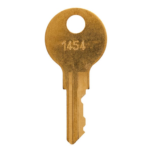 A Beverage-Air replacement key with the number 4 on it.