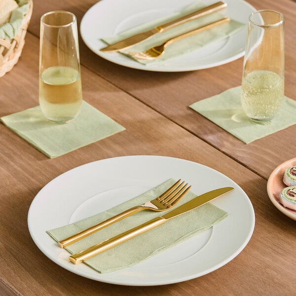 Choice Sage 2-Ply Beverage / Cocktail Napkin - 1,000/Case