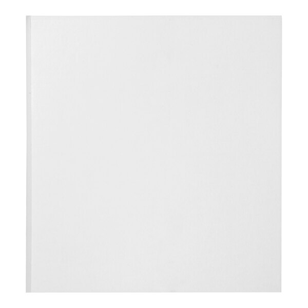 A plain white square replacement heater blanket for Avantco equipment.