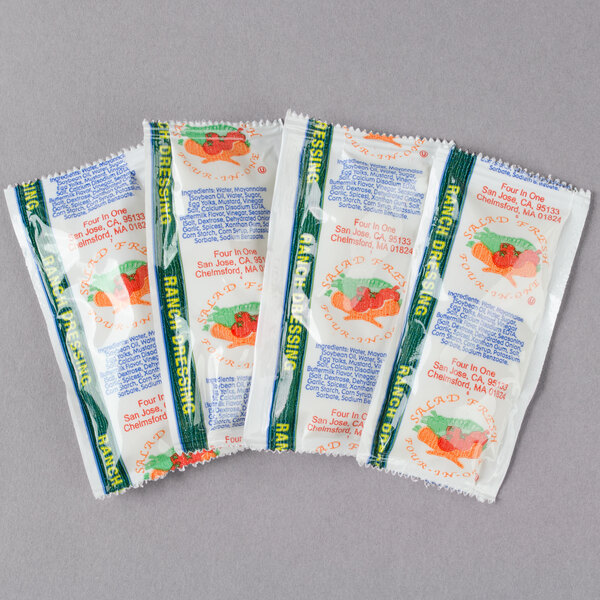 9 Gram Ranch Dressing Portion Packets 200/Case
