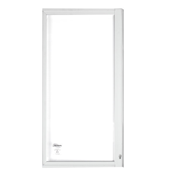 A white rectangular sliding bottom lid with a white frame.