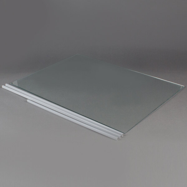 A Paragon front glass assembly for popcorn poppers.