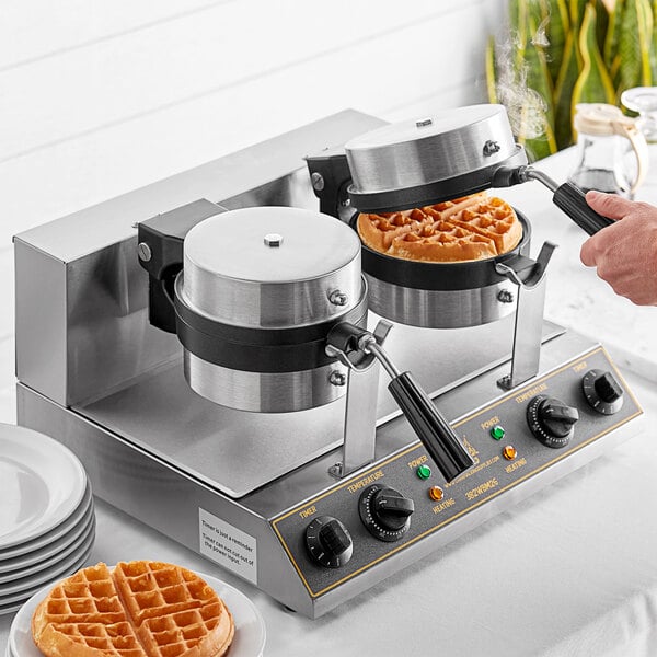 Belgian Waffle Maker Commercial 8“ Waring Breakfast Stainless