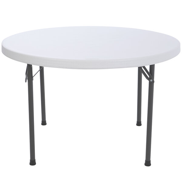 Lifetime Round Folding Table 46 Plastic White Granite 4 Pack Lifetime Round Folding Table 46 Plastic White Granite 4 Pack