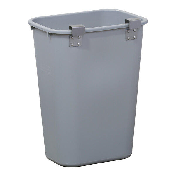 A gray plastic rectangular Lakeside jumbo waste box.