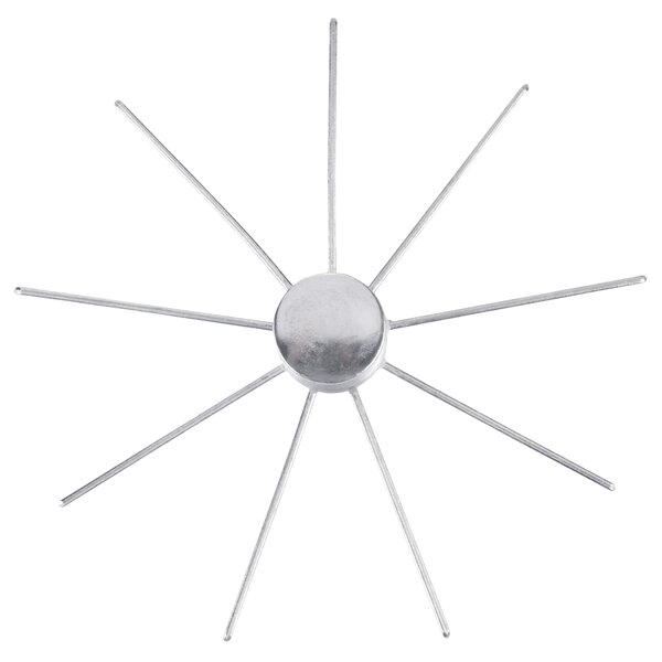 An aluminum Thunder Group 9 Cut Pie and Cake Marker with many sticks.