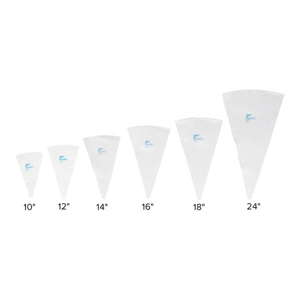 Ateco 3324 24" Polyurethane Coated Reusable Pastry Bag with Reinforced Tip & Hemmed Top