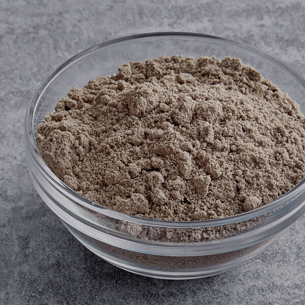 A bowl of Chocolate Fudge brownie cake mix powder.