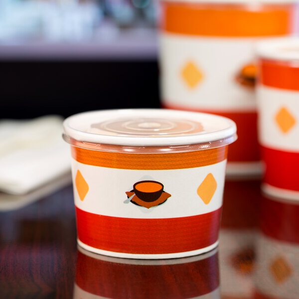 Choice 12 oz. Double PolyCoated Paper Soup / Hot Food Cup with Vented