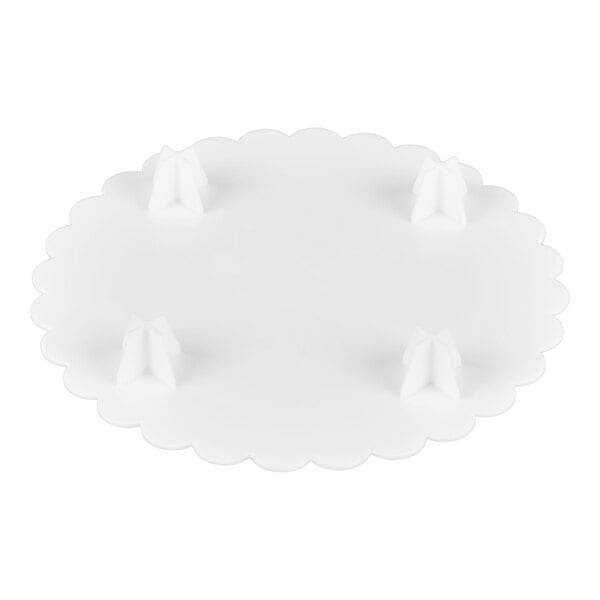 Wilton 191005597 Decorator Preferred 6" Round Scalloped Edge Cake Separator Plate
