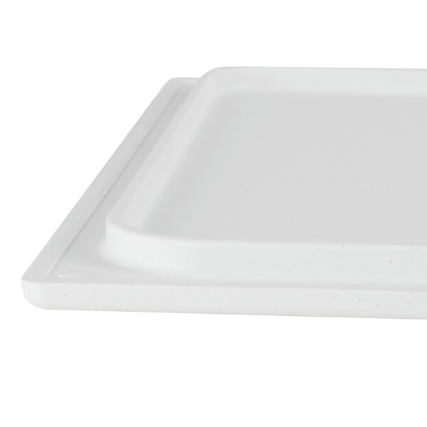 A white Vollrath Miramar stone resin template.