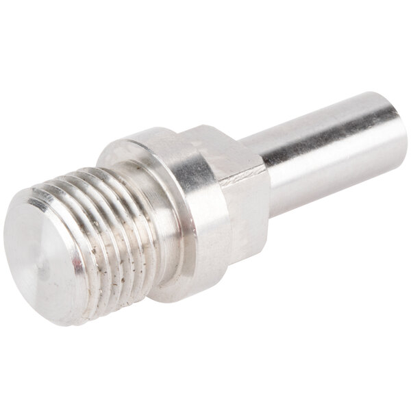 An Avantco stainless steel #22 auger front pin.