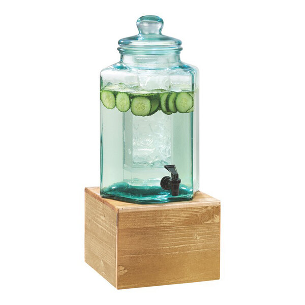 A large black rectangular room service tray with raised edges and handles on both sides.