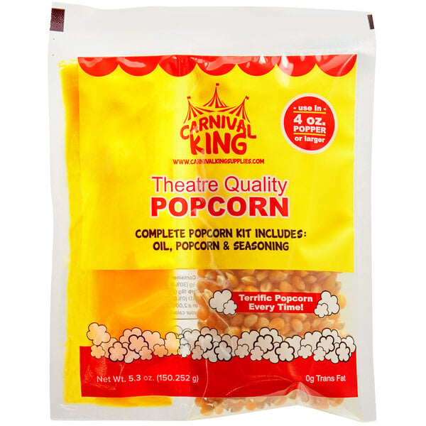Carnival King All-in-one Popcorn Kit for Use in Poppers 4 Oz or Larger 8  Kits for sale online