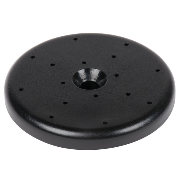 A black circular object with holes - the Equip by T&amp;S 5SV-H-RK Repair Kit for 5SV-H Spray Valve.
