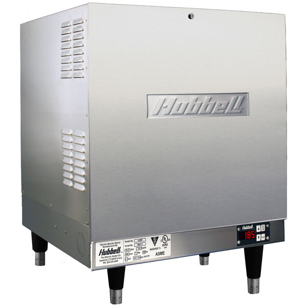 A stainless steel Hubbell booster heater.