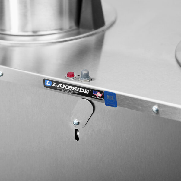 A stainless steel enclosed heated plate dispenser with two stacks, designed for 9 1/4 to 10 1/8 inch plates.