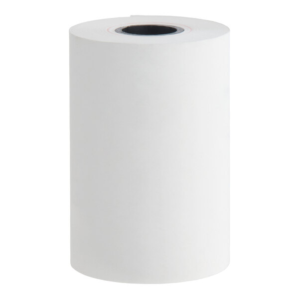 A roll of thermal cash register or calculator paper.