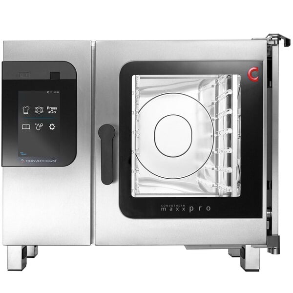 A stainless steel Convotherm Maxx Pro combi oven with easyTouch display.
