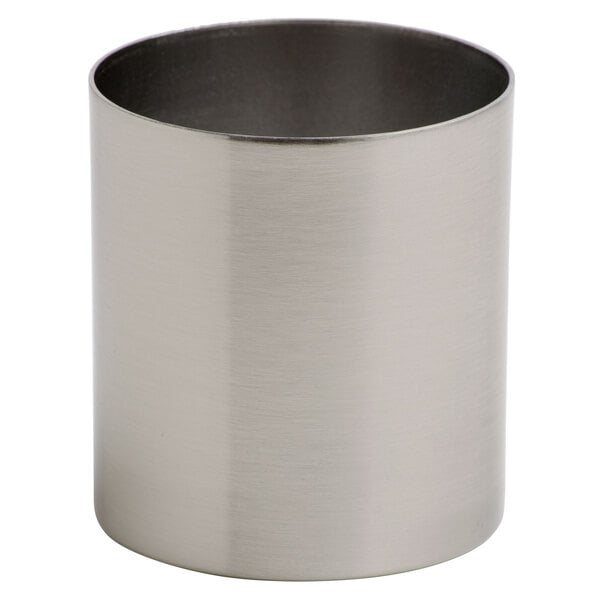 A silver satin nickel metal lamp base.