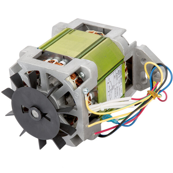 A close-up of the white label on an AvaMix 3/4 hp motor.