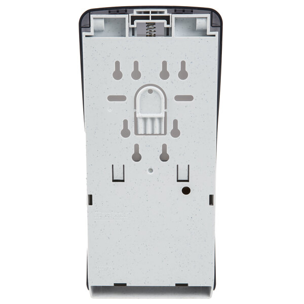 A black and white San Jamar hybrid touchless foam soap dispenser.