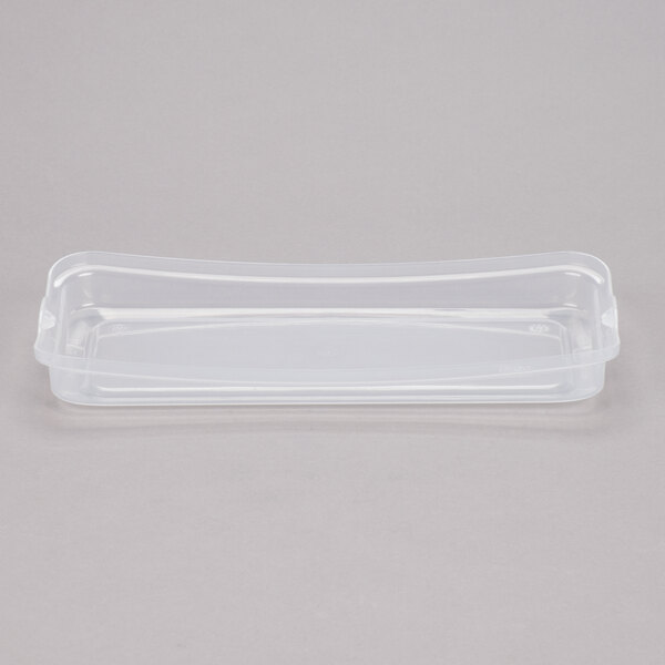 A clear plastic container lid for Vollrath 40004 on a white background.