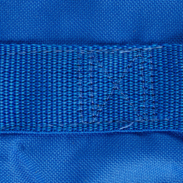A blue Vollrath nylon bag with a zipper.
