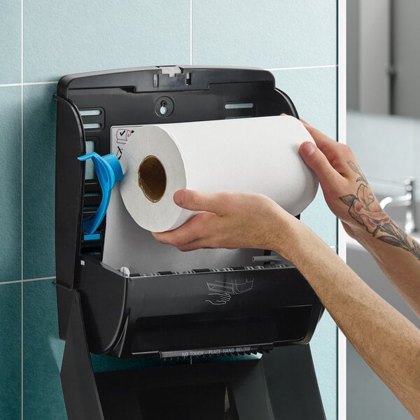 Lavex White Hardwound Paper Towel, 350 Feet / Roll - 12/Case