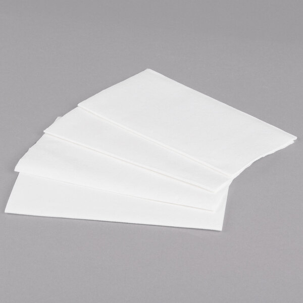 Choice White LinenFeel 1/8 Fold Dinner Napkin 800/Case