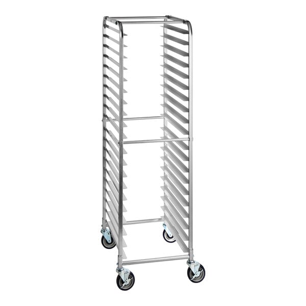 Regency 20 Pan End Load Bun / Sheet Pan Rack with Non-Marking Casters - Unassembled