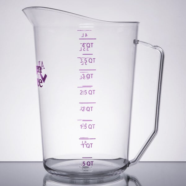 Cambro Camwear® 1 qt Clear Polycarbonate Measuring Cup