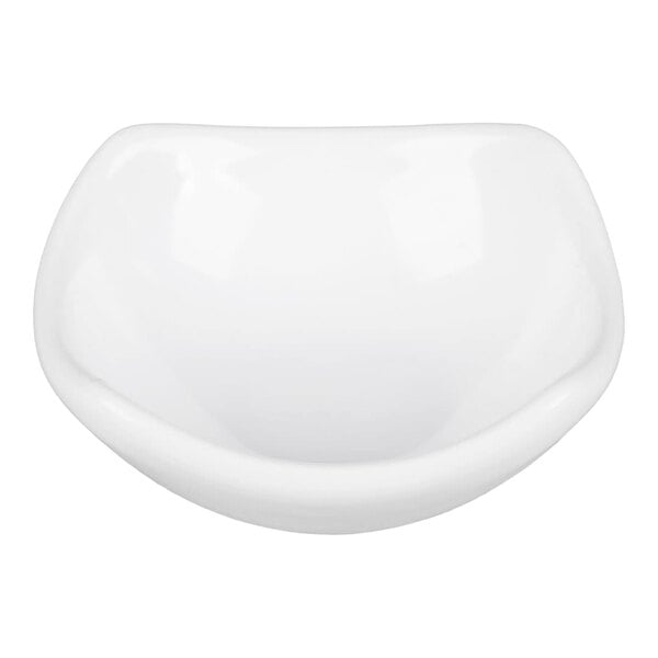 American Metalcraft SQSC30 Squound 3 oz. White Ceramic Sauce Cup - 12/Case