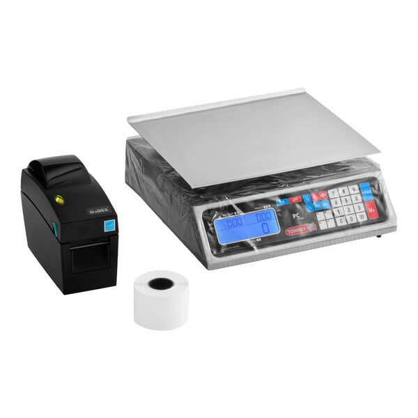 Tor Rey L-PC-40L 40 lb. Price Computing Scale with Thermal Printer Kit, Legal for Trade