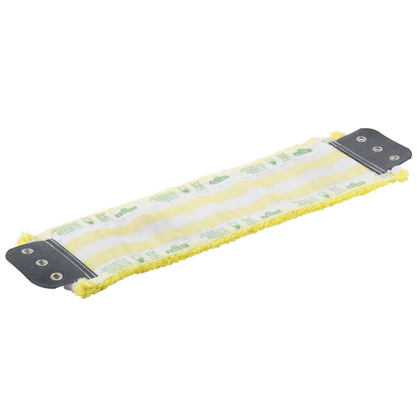 a yellow and white mop